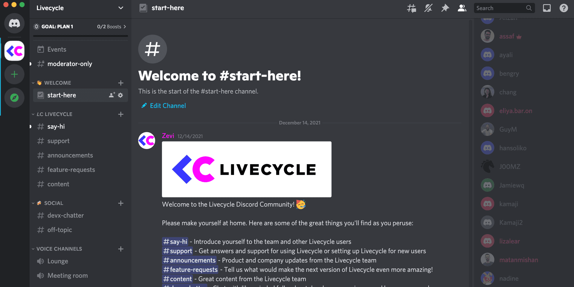 Announcing the Livecycle Discord Community